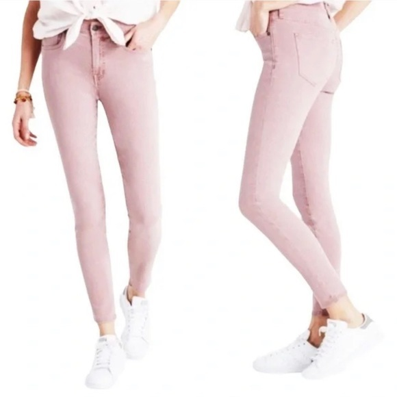Madewell Denim - Madewell Jeans 9” High Riser Skinny Skinny Dusty Pink‎ Wash Women’s Size 29